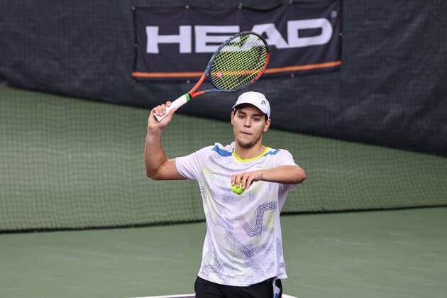 Im Bild: Pavel KOTOV (RUS) (wütend nach dem Verluste des ersten Satzes) TENNIS CHALLENGER HAMBURG - presented by TANNENHOF, Hamburg, DTB-Stützpunkt Hamburg, 28.10.2020,