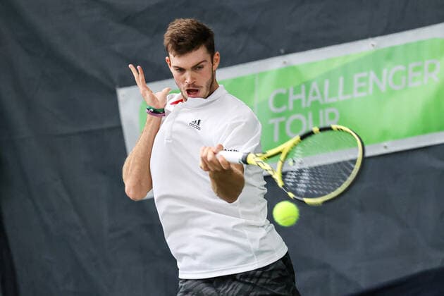 Im Bild: Maximilian Marterer (GER WC)‹ TENNIS CHALLENGER HAMBURG - presented by TANNENHOF, Hamburg, DTB-Stützpunkt Hamburg, 28.10.2020,