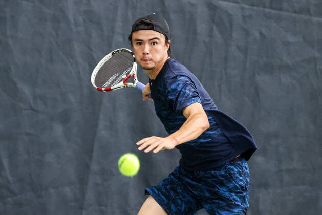 Im Bild: Taro Daniel (JPN) 2 TENNIS CHALLENGER HAMBURG - presented by TANNENHOF, Hamburg, DTB-Stützpunkt Hamburg, 28.10.2020,