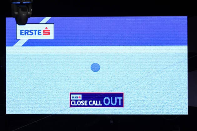 TENNIS - ATP, Tennis Herren Erste Bank Open VIENNA,AUSTRIA,28.OCT.20 - TENNIS - ATP World Tour, Erste Bank Open. Image shows a feature with the scoreboard during a close call. GEPAxpictures xChristianxWalgram