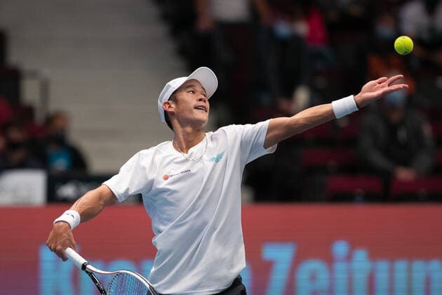 Jason Jung (TPE) Tennis - ERSTE BANK OPEN 2020 - ATP, Tennis Herren 500 - Stadthalle - Wien - - Oesterreich - 28 October 2020. Â Copyright: xJuergenxHasenkopfx