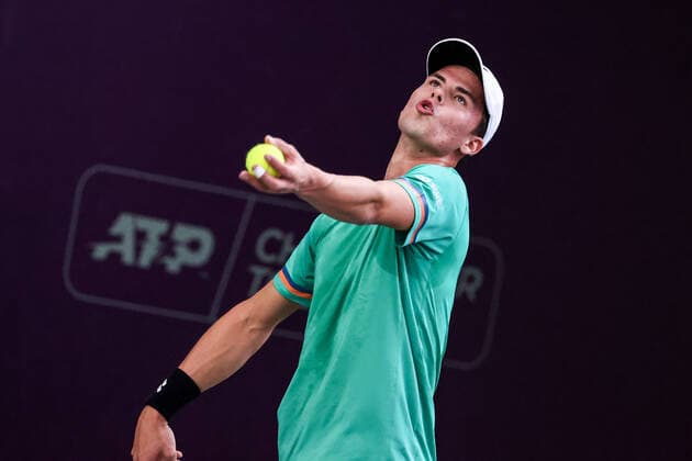 Im Bild: Daniel Altmaier (GER WC) 4 TENNIS CHALLENGER HAMBURG - presented by TANNENHOF, Hamburg, DTB-Stützpunkt Hamburg, 28.10.2020,