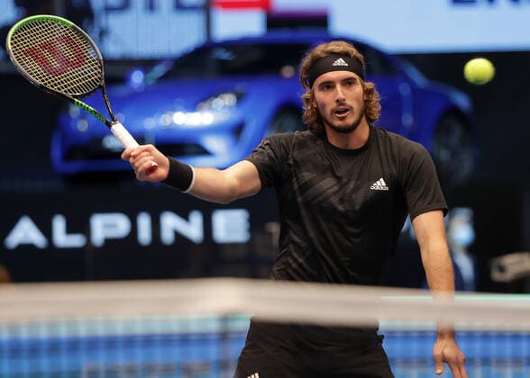 TENNIS - ATP, Tennis Herren Erste Bank Open VIENNA,AUSTRIA,28.OCT.20 - TENNIS - ATP World Tour, Erste Bank Open. Image shows Stefanos Tsitsipas (GRE). GEPAxpictures xWalterxLuger
