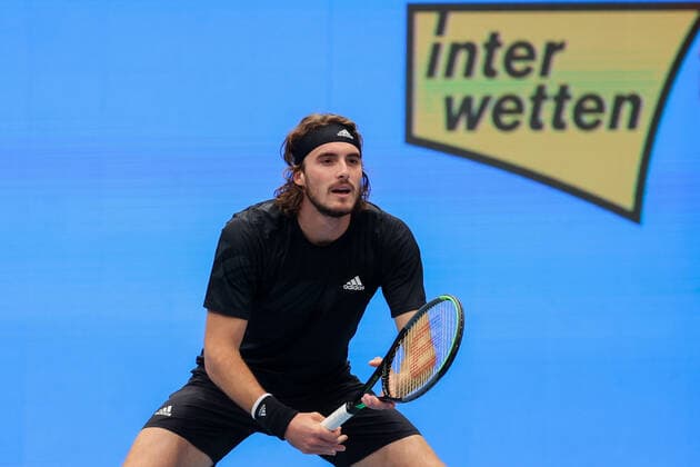TENNIS - ATP, Tennis Herren Erste Bank Open VIENNA,AUSTRIA,28.OCT.20 - TENNIS - ATP World Tour, Erste Bank Open. Image shows Stefanos Tsitsipas (GRE). GEPAxpictures xChristianxWalgram