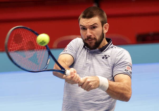 TENNIS - ATP, Tennis Herren Erste Bank Open VIENNA,AUSTRIA,29.OCT.20 - TENNIS - ATP World Tour, Erste Bank Open. Image shows Jurij Rodionov (AUT). GEPAxpictures xWalterxLuger