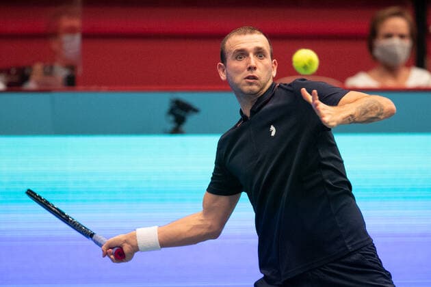 Daniel Evans Tennis - ERSTE BANK OPEN 2020 - ATP, Tennis Herren 500 - Stadthalle - Wien - - Oesterreich - 29 October 2020. Â Copyright: xJuergenxHasenkopfx