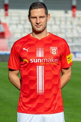 Stipe Vucur ; HFC Hallescher Fussballclub e.V; 3.Liga, Porträttermin 2020 2021, Halle Saale Sachsen-Anhalt Deutschland
