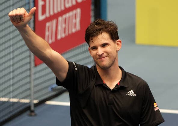 TENNIS - ATP, Tennis Herren Erste Bank Open VIENNA,AUSTRIA,29.OCT.20 - TENNIS - ATP World Tour, Erste Bank Open. Image shows the rejoicing of Dominic Thiem (AUT). GEPAxpictures xWalterxLuger