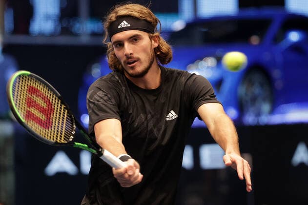 TENNIS - ATP, Tennis Herren Erste Bank Open VIENNA,AUSTRIA,29.OCT.20 - TENNIS - ATP World Tour, Erste Bank Open. Image shows Stefanos Tsitsipas (GRE). GEPAxpictures xWalterxLuger