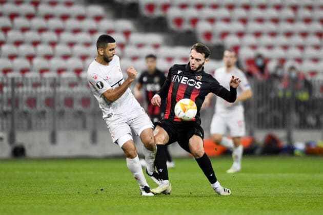 11 AMINE GOUIRI (NICE) FOOTBALL : Nice vs Hapoel Beer Sheva - Ligue Europa - 29 10 2020 FEP Panoramic 
