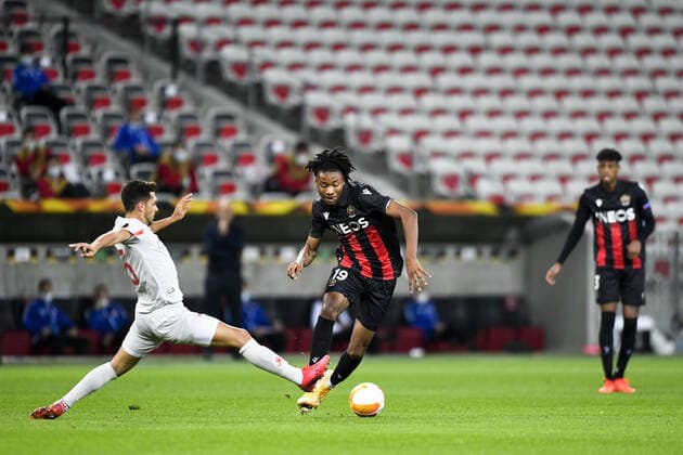 19 KHEPHREN THURAM (NICE) FOOTBALL : Nice vs Hapoel Beer Sheva - Ligue Europa - 29 10 2020 FEP Panoramic 
