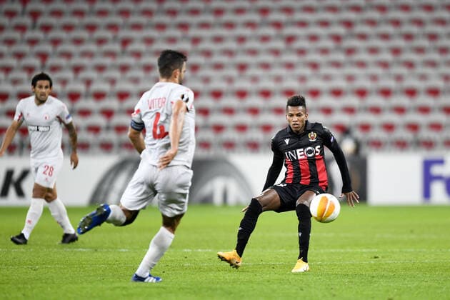 28 HICHAM BOUDAOUI (NICE) FOOTBALL : Nice vs Hapoel Beer Sheva - Ligue Europa - 29 10 2020 FEP Panoramic 