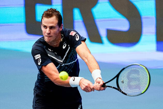 29.10.2020, Wiener Stadthalle, Wien, AUT, ATP, Tennis Herren Tour, Erste Bank Open, im Bild Vasek Pospisil (CAN) Vasek Pospisil of Canada during the Erste Bank Open of the ATP Tour at the Wiener Stadthalle in Vienna, Austria on 2020 10 29.
