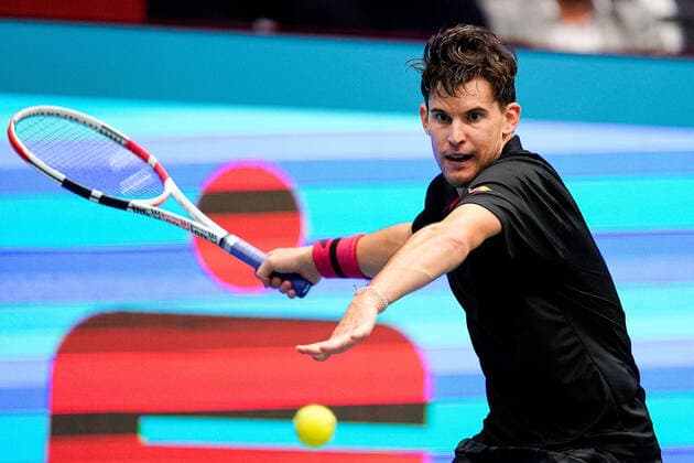 29.10.2020, Wiener Stadthalle, Wien, AUT, ATP, Tennis Herren Tour, Erste Bank Open, im Bild Dominic Thiem (AUT) Dominic Thiem of Austria during the Erste Bank Open of the ATP Tour at the Wiener Stadthalle in Vienna, Austria on 2020 10 29.
