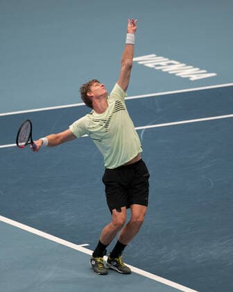 Kevin Anderson (RSA), von oben Tennis - ERSTE BANK OPEN 2020 - ATP, Tennis Herren 500 - Stadthalle - Wien - - Oesterreich - 30 October 2020. Â Copyright: xJuergenxHasenkopfx