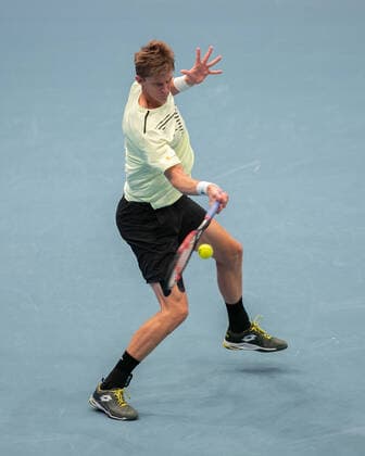 Kevin Anderson (RSA), von oben Tennis - ERSTE BANK OPEN 2020 - ATP, Tennis Herren 500 - Stadthalle - Wien - - Oesterreich - 30 October 2020. Â Copyright: xJuergenxHasenkopfx