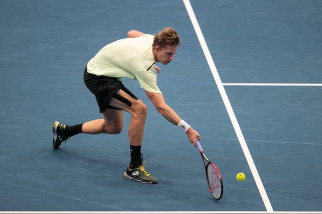 Kevin Anderson (RSA), von oben Tennis - ERSTE BANK OPEN 2020 - ATP, Tennis Herren 500 - Stadthalle - Wien - - Oesterreich - 30 October 2020. Â Copyright: xJuergenxHasenkopfx