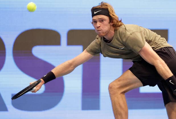 TENNIS - ATP, Tennis Herren Erste Bank Open VIENNA,AUSTRIA,30.OCT.20 - TENNIS - ATP World Tour, Erste Bank Open. Image shows Andrey Rublev (RUS). GEPAxpictures xWalterxLuger