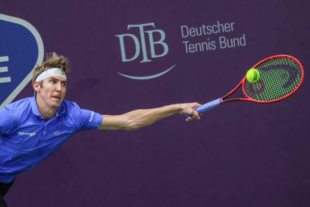 Im Bild: Cedrik-Marcel STEBE (GER) TENNIS CHALLENGER HAMBURG - presented by TANNENHOF, Hamburg, DTB-Stützpunkt Hamburg, 30.10.2020,