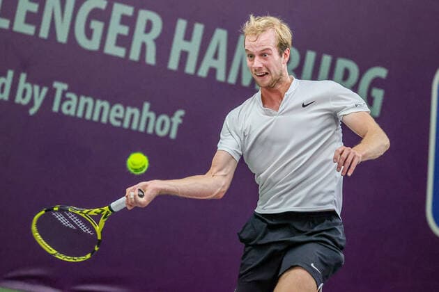 Im Bild: Botic Van de Zandschulp (NED) TENNIS CHALLENGER HAMBURG - presented by TANNENHOF, Hamburg, DTB-Stützpunkt Hamburg, 30.10.2020,