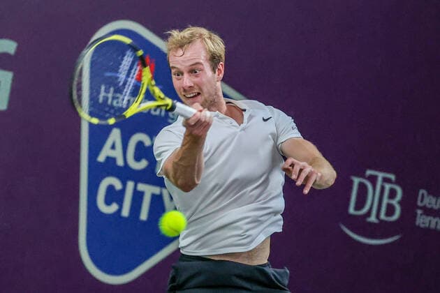 Im Bild: Botic Van de Zandschulp (NED) TENNIS CHALLENGER HAMBURG - presented by TANNENHOF, Hamburg, DTB-Stützpunkt Hamburg, 30.10.2020,