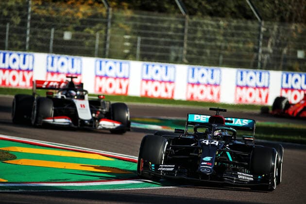 Motorsports: FIA Formula One World Championship, WM, Weltmeisterschaft 2020, Grand Prix of Emilia Romagna Motorsports: FIA Formula One World Championship 2020, Grand Prix of Emilia Romagna, 44 Lewis Hamilton (GBR, Mercedes-AMG Petronas Formula One Team),