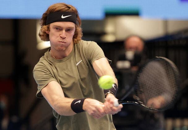 TENNIS - ATP, Tennis Herren Erste Bank Open VIENNA,AUSTRIA,31.OCT.20 - TENNIS - ATP World Tour, Erste Bank Open. Image shows Andrey Rublev (RUS). GEPAxpictures xWalterxLuger