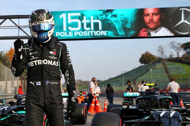 Motorsports: FIA Formula One World Championship, WM, Weltmeisterschaft 2020, Grand Prix of Emilia Romagna Motorsports: FIA Formula One World Championship 2020, Grand Prix of Emilia Romagna, 77 Valtteri Bottas (FIN, Mercedes-AMG Petronas Formula One Team),