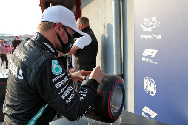 Motorsports: FIA Formula One World Championship, WM, Weltmeisterschaft 2020, Grand Prix of Emilia Romagna Motorsports: FIA Formula One World Championship 2020, Grand Prix of Emilia Romagna, 77 Valtteri Bottas (FIN, Mercedes-AMG Petronas Formula One Team),