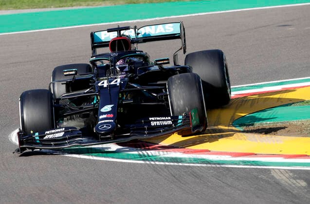 Motorsports: FIA Formula One World Championship, WM, Weltmeisterschaft 2020, Grand Prix of Emilia Romagna Motorsports: FIA Formula One World Championship 2020, Grand Prix of Emilia Romagna, 44 Lewis Hamilton (GBR, Mercedes-AMG Petronas Formula One Team),