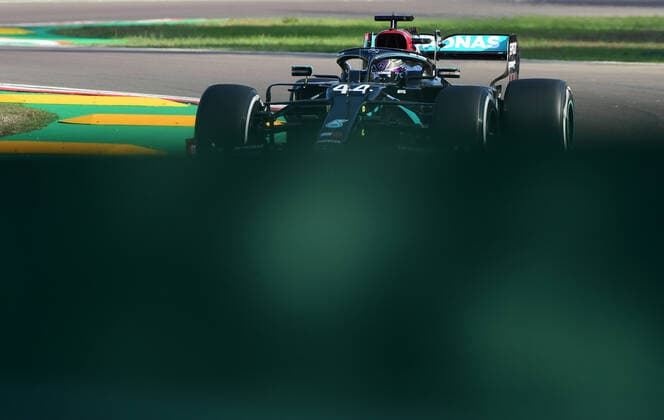 Motorsports: FIA Formula One World Championship, WM, Weltmeisterschaft 2020, Grand Prix of Emilia Romagna Motorsports: FIA Formula One World Championship 2020, Grand Prix of Emilia Romagna, 44 Lewis Hamilton (GBR, Mercedes-AMG Petronas Formula One Team),