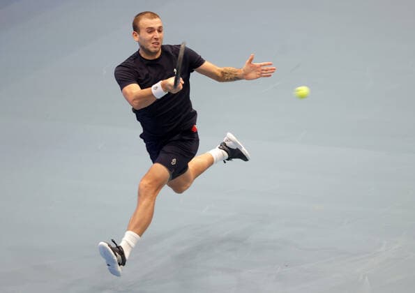 TENNIS - ATP, Tennis Herren Erste Bank Open VIENNA,AUSTRIA,31.OCT.20 - TENNIS - ATP World Tour, Erste Bank Open. Image shows Daniel Evans (GBR). GEPAxpictures xWalterxLuger