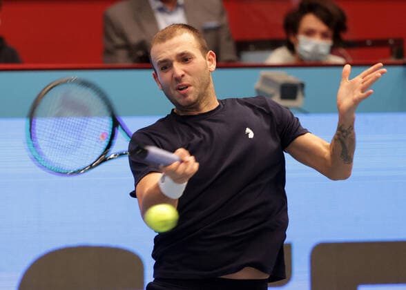 TENNIS - ATP, Tennis Herren Erste Bank Open VIENNA,AUSTRIA,31.OCT.20 - TENNIS - ATP World Tour, Erste Bank Open. Image shows Daniel Evans (GBR). GEPAxpictures xWalterxLuger