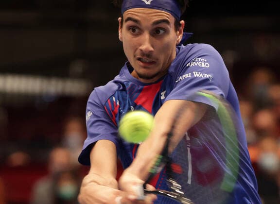 TENNIS - ATP, Tennis Herren Erste Bank Open VIENNA,AUSTRIA,31.OCT.20 - TENNIS - ATP World Tour, Erste Bank Open. Image shows Lorenzo Sonego (ITA). GEPAxpictures xWalterxLuger
