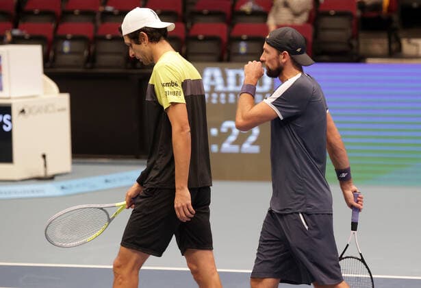 TENNIS - ATP, Tennis Herren Erste Bank Open VIENNA,AUSTRIA,31.OCT.20 - TENNIS - ATP World Tour, Erste Bank Open. Image shows Marcelo Melo (BRA) and Lukasz Kubot (POL). GEPAxpictures xWalterxLuger