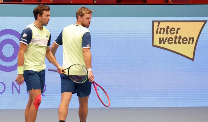 TENNIS - ATP, Tennis Herren Erste Bank Open VIENNA,AUSTRIA,31.OCT.20 - TENNIS - ATP World Tour, Erste Bank Open. Image shows Andreas Mies and Kevin Krawietz (GER). GEPAxpictures xWalterxLuger