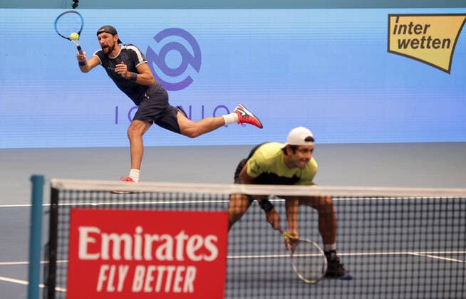 TENNIS - ATP, Tennis Herren Erste Bank Open VIENNA,AUSTRIA,31.OCT.20 - TENNIS - ATP World Tour, Erste Bank Open. Image shows Lukasz Kubot (POL) and Marcelo Melo (BRA). GEPAxpictures xWalterxLuger