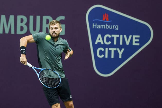 Im Bild: Lloyd GLASSPOOL (GBR) TENNIS CHALLENGER HAMBURG - presented by TANNENHOF, Hamburg, DTB-Stützpunkt Hamburg, 31.10.2020,