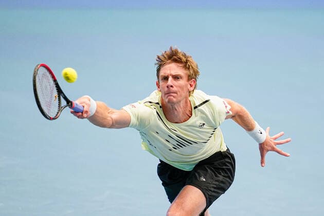 31.10.2020, Stadthalle, Wien, AUT, ATP, Tennis Herren Tour, Erste Bank Open, Halbfinale, im Bild Kevin Anderson (RSA) Kevin Anderson (RSA) during the semifinal match of Erste Bank Open Tennis Tournament at the Stadthalle in Wien, Austria on 2020 10 31.