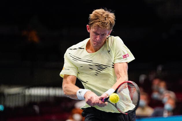 31.10.2020, Stadthalle, Wien, AUT, ATP, Tennis Herren Tour, Erste Bank Open, Halbfinale, im Bild Kevin Anderson (RSA) Kevin Anderson (RSA) during the semifinal match of Erste Bank Open Tennis Tournament at the Stadthalle in Wien, Austria on 2020 10 31.