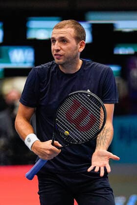 31.10.2020, Stadthalle, Wien, AUT, ATP, Tennis Herren Tour, Erste Bank Open, Halbfinale, im Bild Daniel Evans (GBR) Daniel Evans (GBR) during the semifinal match of Erste Bank Open Tennis Tournament at the Stadthalle in Wien, Austria on 2020 10 31.