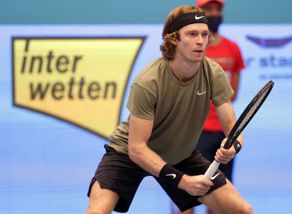 TENNIS - ATP, Tennis Herren Erste Bank Open VIENNA,AUSTRIA,01.NOV.20 - TENNIS - ATP World Tour, Erste Bank Open, final. Image shows Andrey Rublev (RUS). GEPAxpictures xWalterxLuger