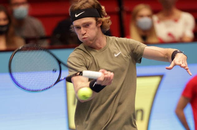 TENNIS - ATP, Tennis Herren Erste Bank Open VIENNA,AUSTRIA,01.NOV.20 - TENNIS - ATP World Tour, Erste Bank Open, final. Image shows Andrey Rublev (RUS). GEPAxpictures xWalterxLuger