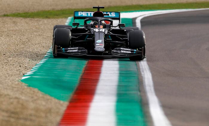 Motorsports: FIA Formula One World Championship, WM, Weltmeisterschaft 2020, Grand Prix of Emilia Romagna, 44 Lewis Hamilton (GBR, Mercedes-AMG Petronas Formula One Team), Imola Italy