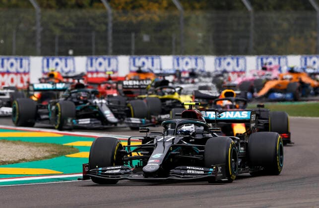 Motorsports: FIA Formula One World Championship, WM, Weltmeisterschaft 2020, Grand Prix of Emilia Romagna, 77 Valtteri Bottas (FIN, Mercedes-AMG Petronas Formula One Team), Imola Italy