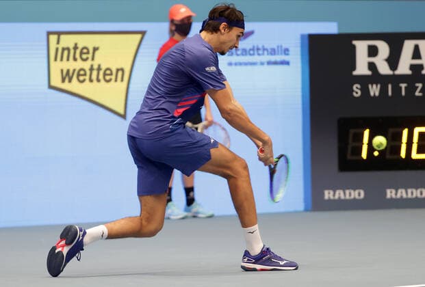 TENNIS - ATP, Tennis Herren Erste Bank Open VIENNA,AUSTRIA,01.NOV.20 - TENNIS - ATP World Tour, Erste Bank Open, final. Image shows Lorenzo Sonego (ITA). GEPAxpictures xWalterxLuger