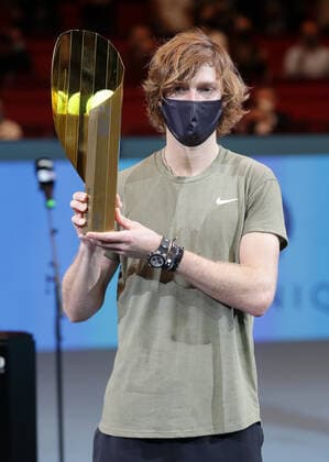 TENNIS - ATP, Tennis Herren Erste Bank Open VIENNA,AUSTRIA,01.NOV.20 - TENNIS - ATP World Tour, Erste Bank Open, final. Image shows Andrey Rublev (RUS). GEPAxpictures xWalterxLuger