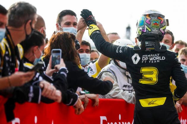 Motorsports: FIA Formula One World Championship, WM, Weltmeisterschaft 2020, Grand Prix of Emilia Romagna Motorsports: FIA Formula One World Championship 2020, Grand Prix of Emilia Romagna, 3 Daniel Ricciardo (AUS, Renault DP World F1 Team),