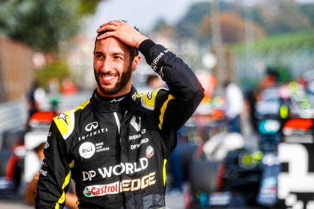 Motorsports: FIA Formula One World Championship, WM, Weltmeisterschaft 2020, Grand Prix of Emilia Romagna Motorsports: FIA Formula One World Championship 2020, Grand Prix of Emilia Romagna, 3 Daniel Ricciardo (AUS, Renault DP World F1 Team),