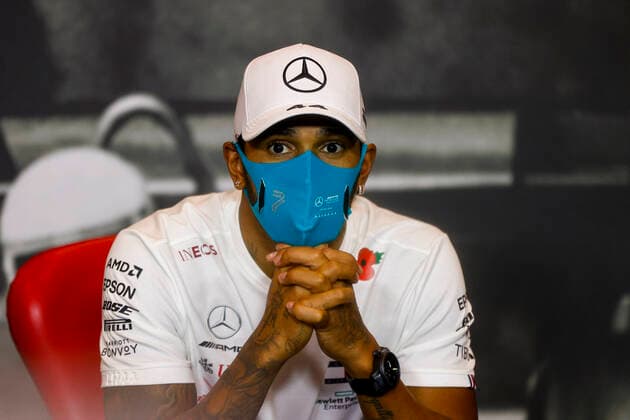 Motorsports: FIA Formula One World Championship, WM, Weltmeisterschaft 2020, Grand Prix of Emilia Romagna Motorsports: FIA Formula One World Championship 2020, Grand Prix of Emilia Romagna, 44 Lewis Hamilton (GBR, Mercedes-AMG Petronas Formula One Team),